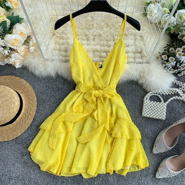 Vékony pántos női ruha többféle színben