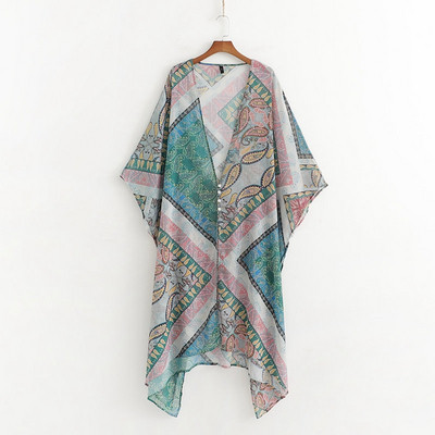 Κομψό γυναικείο παρέο με μακριά μανίκια