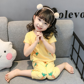 Детска пижама в жълт цвят-за момичета