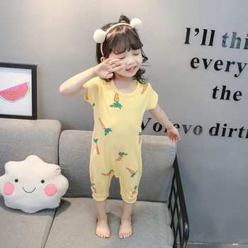Детска пижама в жълт цвят-за момичета