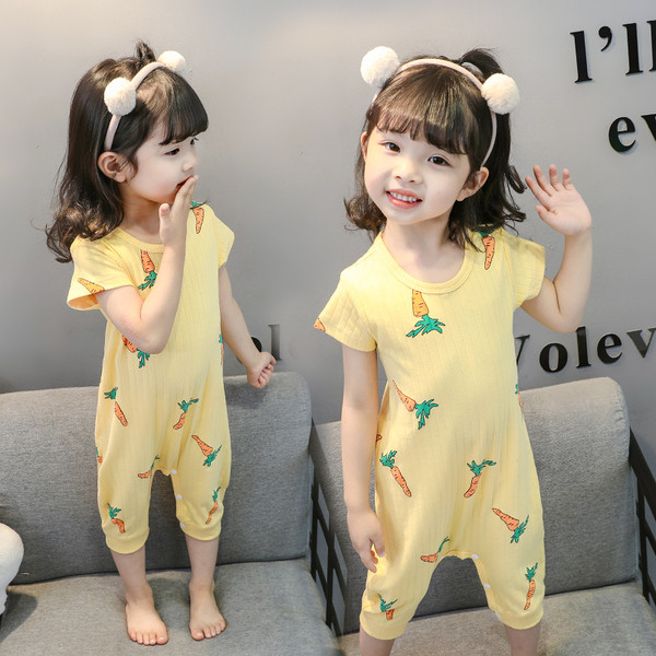 Pijamale pentru copii galbene - pentru fete