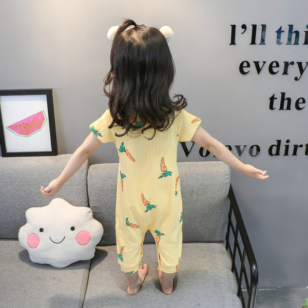 Pijamale pentru copii galbene - pentru fete