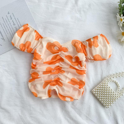 Bluză de damă modernă cu mâneci scurte în trei culori