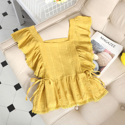 Maieu modern de dama cu cravate si decolteu patrat in mai multe culori