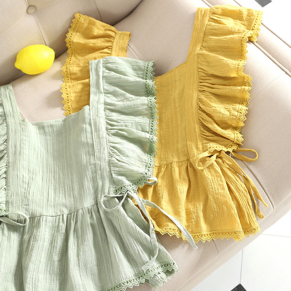 Maieu modern de dama cu cravate si decolteu patrat in mai multe culori