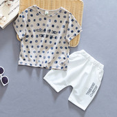 Set modern pentru copii cu inscriptii in doua culori - pentru baieti