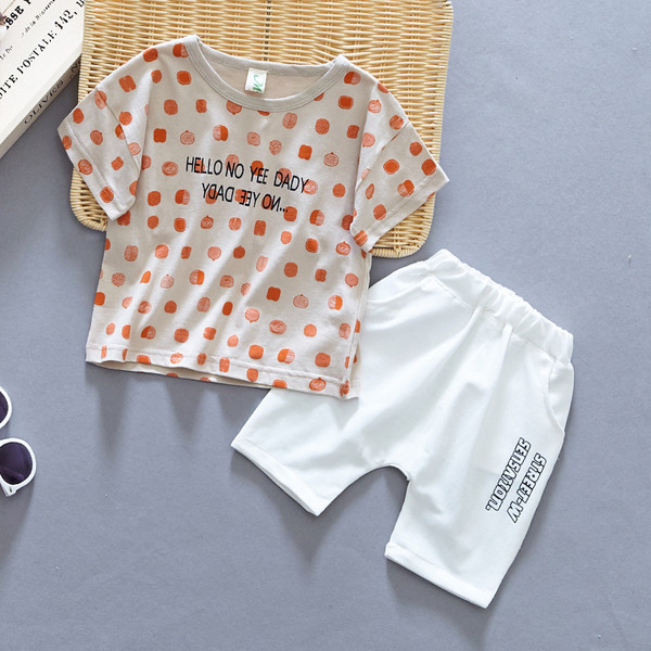 Set modern pentru copii cu inscriptii in doua culori - pentru baieti