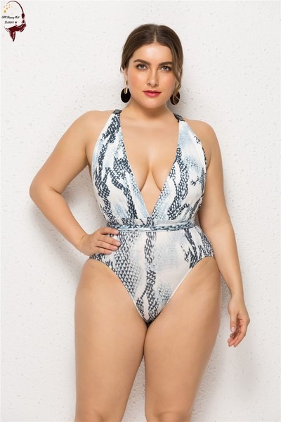 Costum de baie complet modern, cu decolteu adânc și mărimi până la 5XL