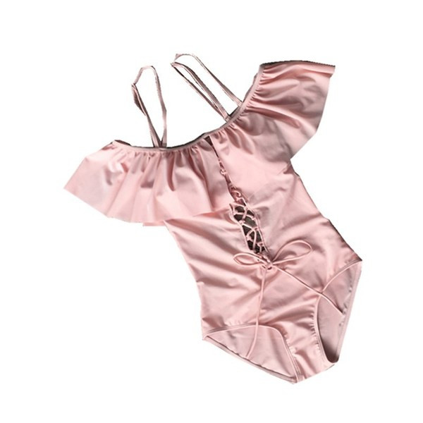 Κομψό μαγιό με κορδόνια σε τέσσερα χρώματα