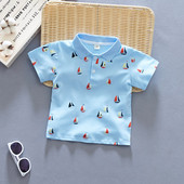 Tricou pentru copii actual în albastru pentru băieți