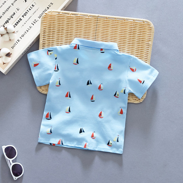 Tricou pentru copii actual în albastru pentru băieți