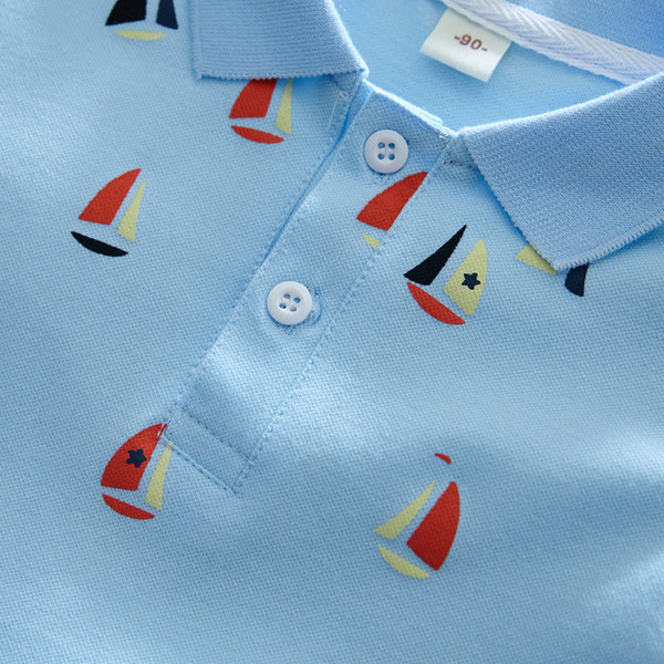 Tricou pentru copii actual în albastru pentru băieți