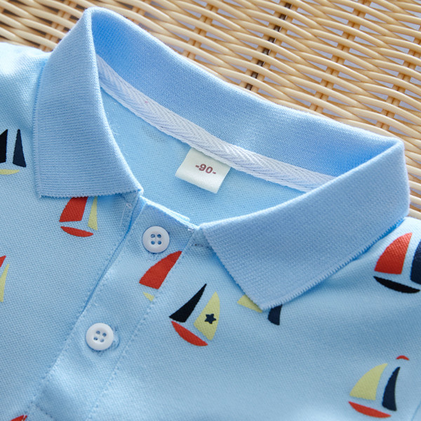 Tricou pentru copii actual în albastru pentru băieți