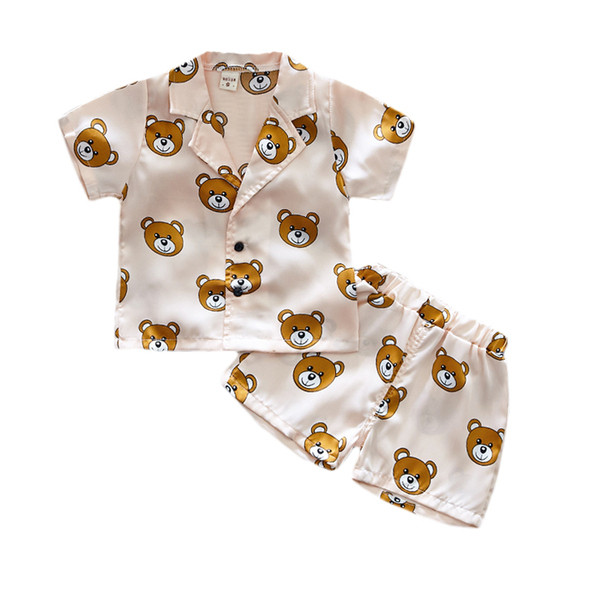 Pijamale pentru copii în două culori în două părți pentru băieți