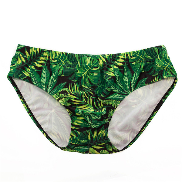 Μοντέρνα ανδρικά μαγιό με floral  πριντ σε πράσινο χρώμα