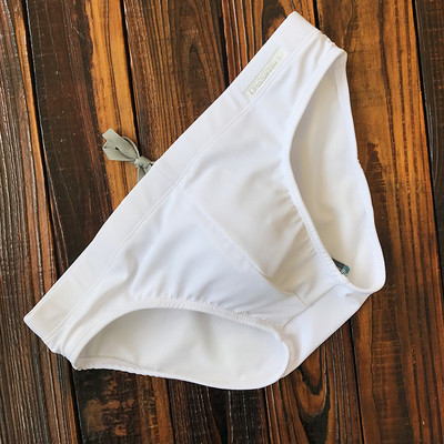 Men`s swimsuit with laces and several slip type colors