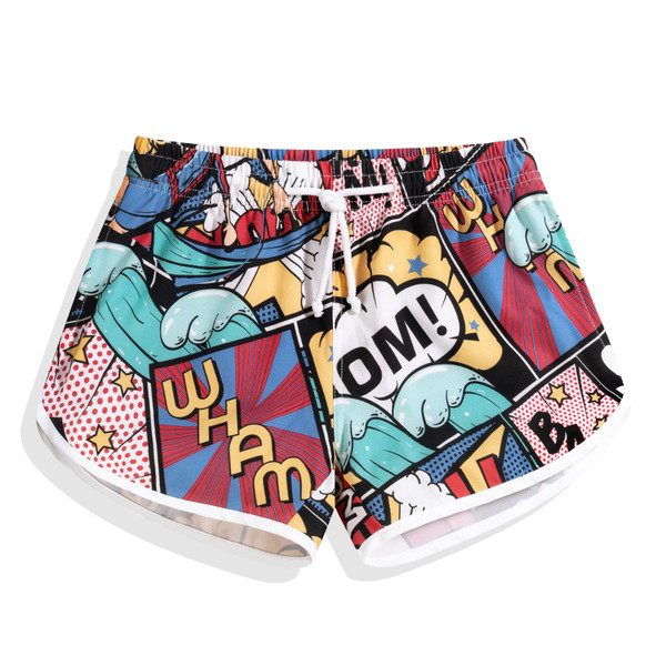 Μοντέρνα  ανδρικά σορτς  με έγχρωμη εκτύπωση