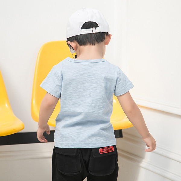 Alkalmi gyerekpóló fiúknak - kék és fehér színben