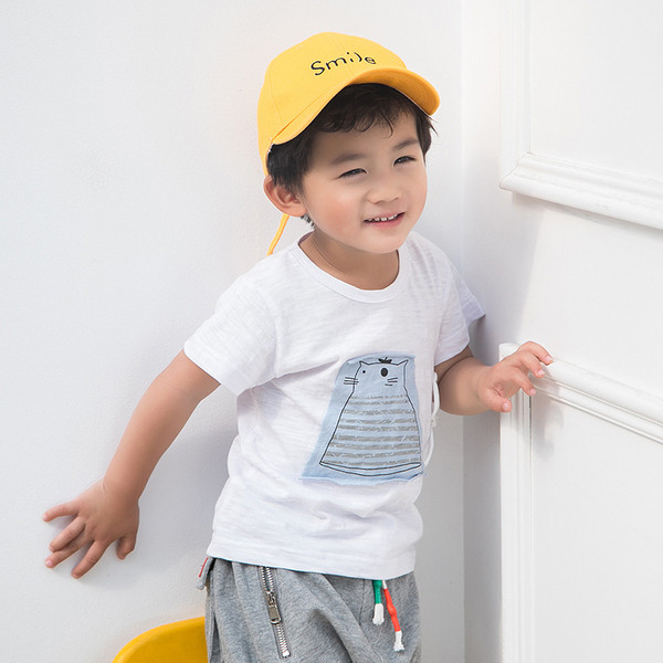 Alkalmi gyerekpóló fiúknak - kék és fehér színben