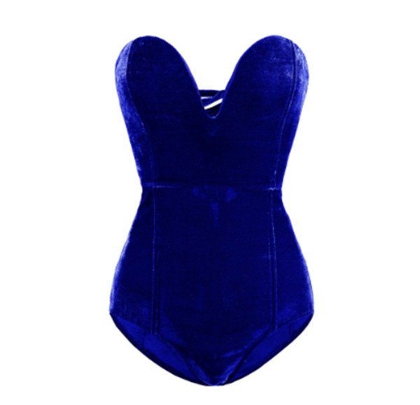 Modern női bársony test többféle színben