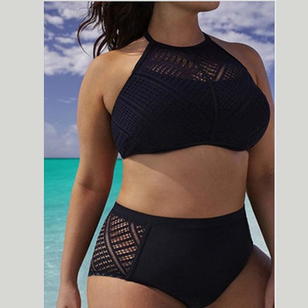 Μοντέρνο γυναικείο μαγιό σε μαύρο χρώμα