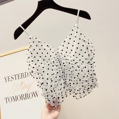 Maieu de damă cu puncte în mai multe culori