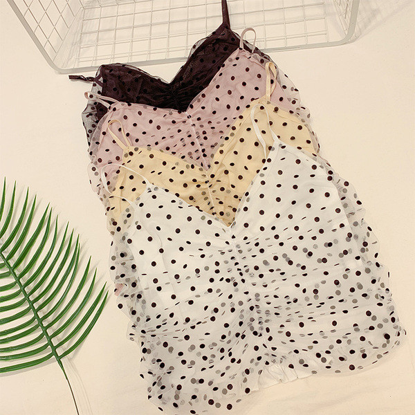 Maieu de damă cu puncte în mai multe culori