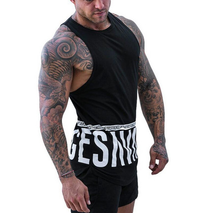 Napi férfi felső, fekete-fehér felirattal