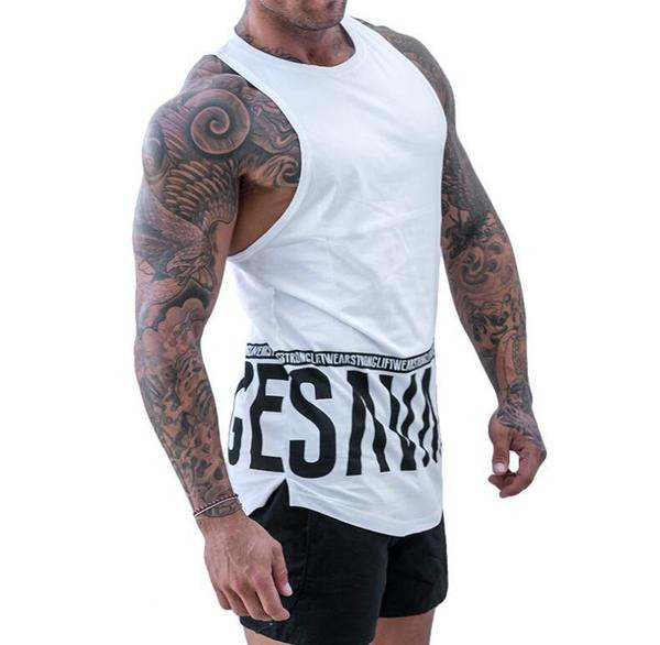 Napi férfi felső, fekete-fehér felirattal