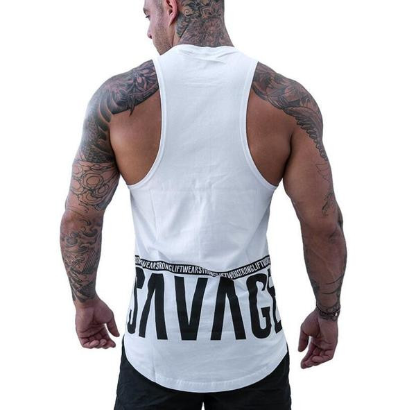 Napi férfi felső, fekete-fehér felirattal