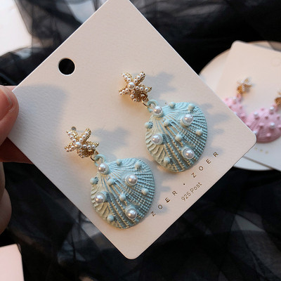 Női felső fülbevaló három színben gyöngyökkel és kövekkel