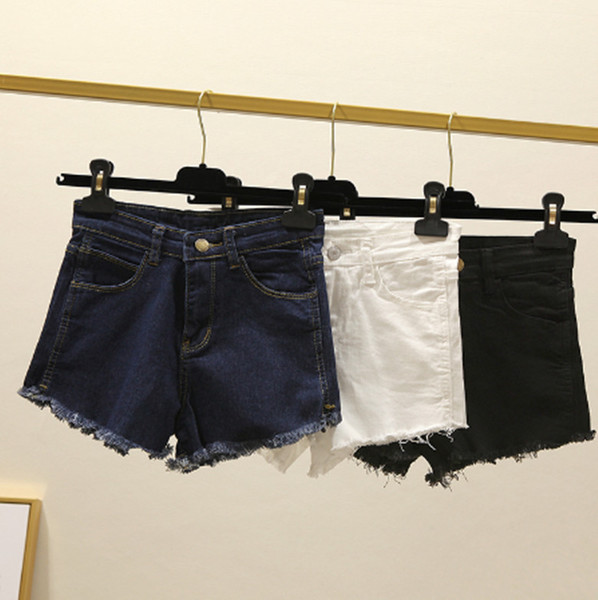 Női rövid farmer magas derékkal, három színben