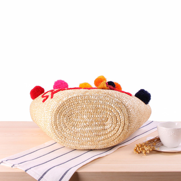 Geantă casual de damă tricotată cu elemente 3D