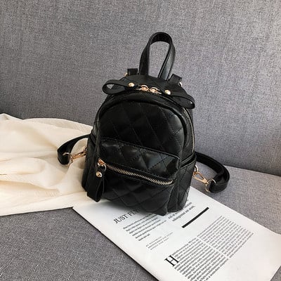 Rucsac casual dama cu fermoar din piele ecologica in trei culori