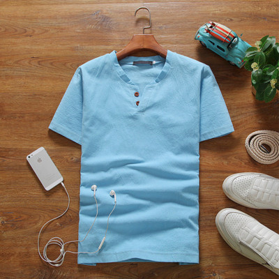 Tricou bărbătesc cu nasturi în diferite culori