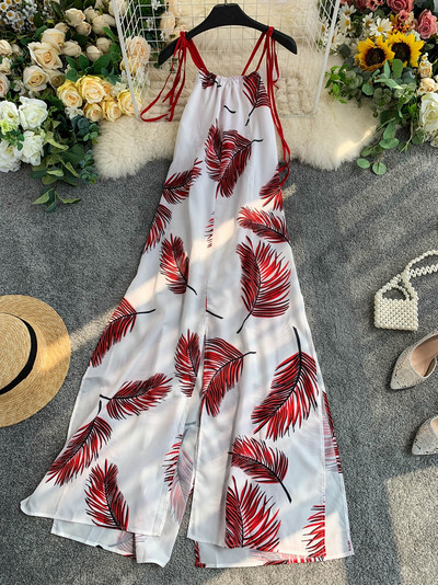 Rochie de dama cu fanta si bretele subtiri