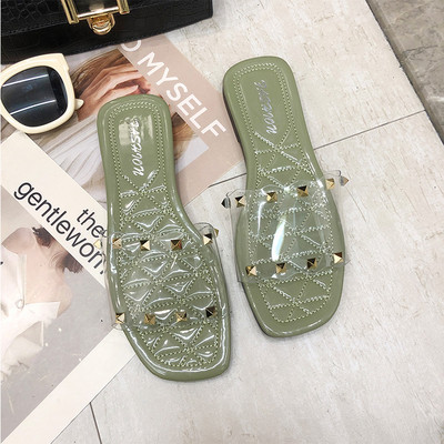 Női alkalmi papucs négy színben, fűzőlyukkal