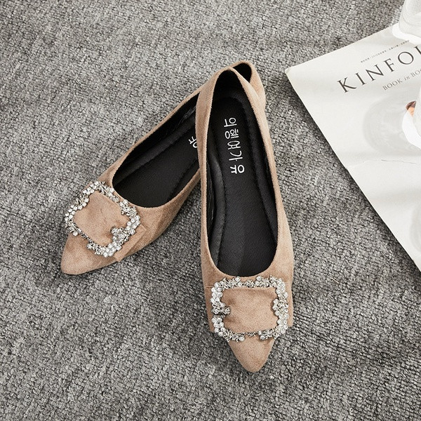 Pantofi casual dama din piele intoarsa ecologica in trei culori cu catarama