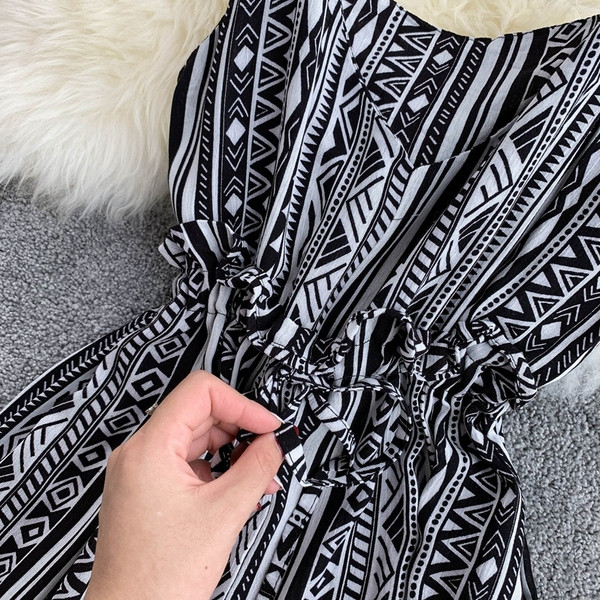 Дамски дълъг гащеризон с презрамки в три цвята