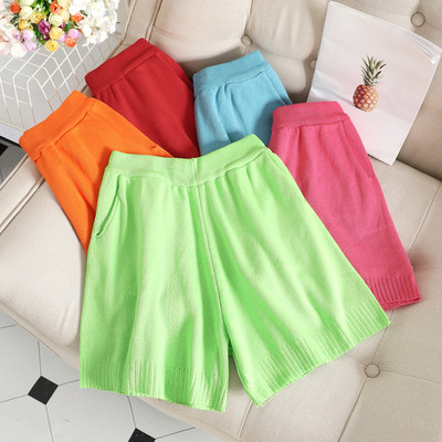 Модерни къси дамски панталони с висока талия в различни цветове