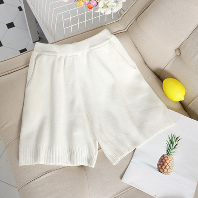 Модерни къси дамски панталони с висока талия в различни цветове