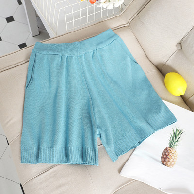 Модерни къси дамски панталони с висока талия в различни цветове