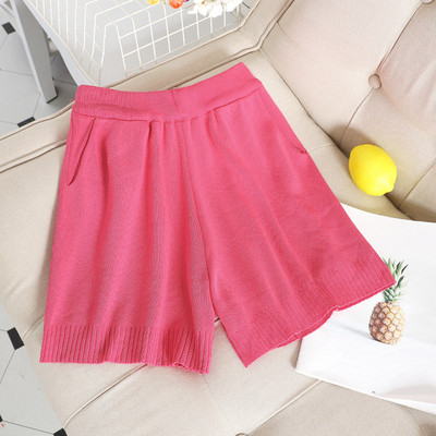 Модерни къси дамски панталони с висока талия в различни цветове