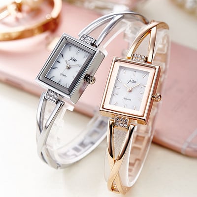 Modern women`s watch in gold and silver color