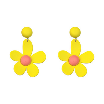 Дамски обеци с формата на цвете-четири цвята