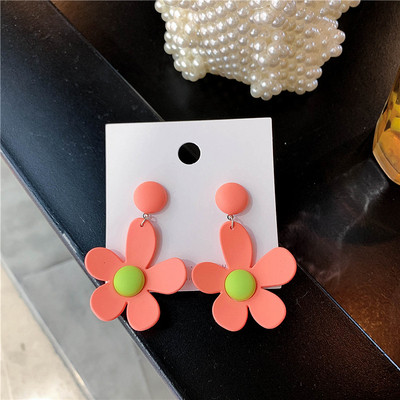 Дамски обеци с формата на цвете-четири цвята