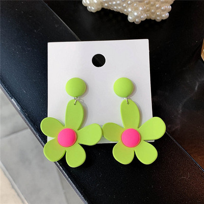 Дамски обеци с формата на цвете-четири цвята