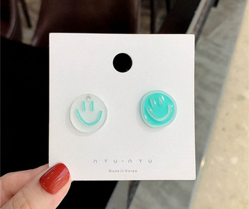 Дамски ежедневни обеци с кръгла форма-три цвята