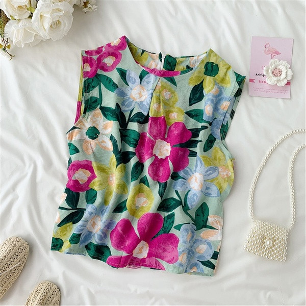 Модерен дамски потник с флорален мотив в два цвята