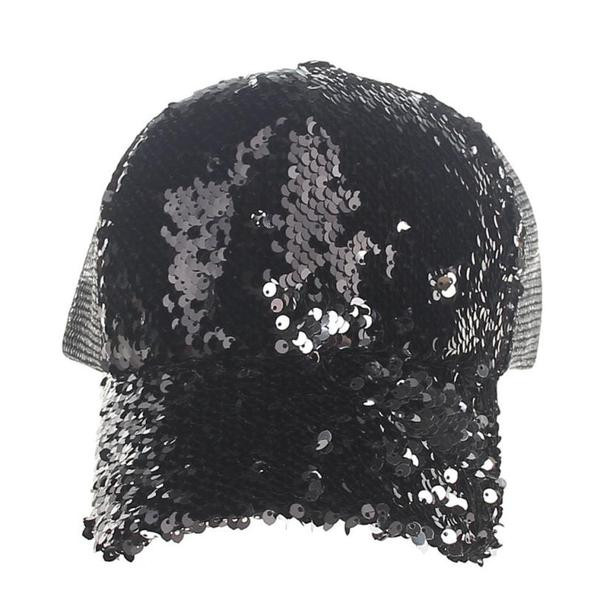 Стилна дамска шапка с пайети в няколко цвята